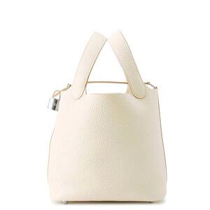 HERMES Picotin Lock Size PM Taurillon Clemence Craie